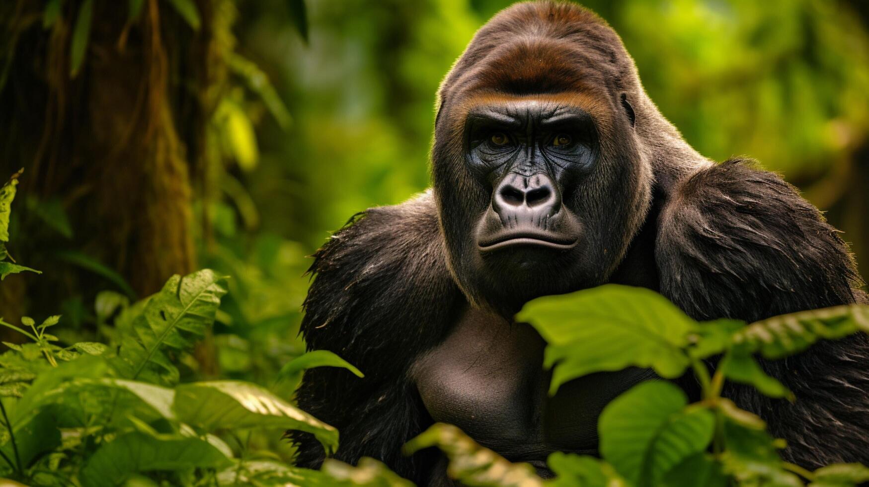 AI generated gorilla high quality image photo