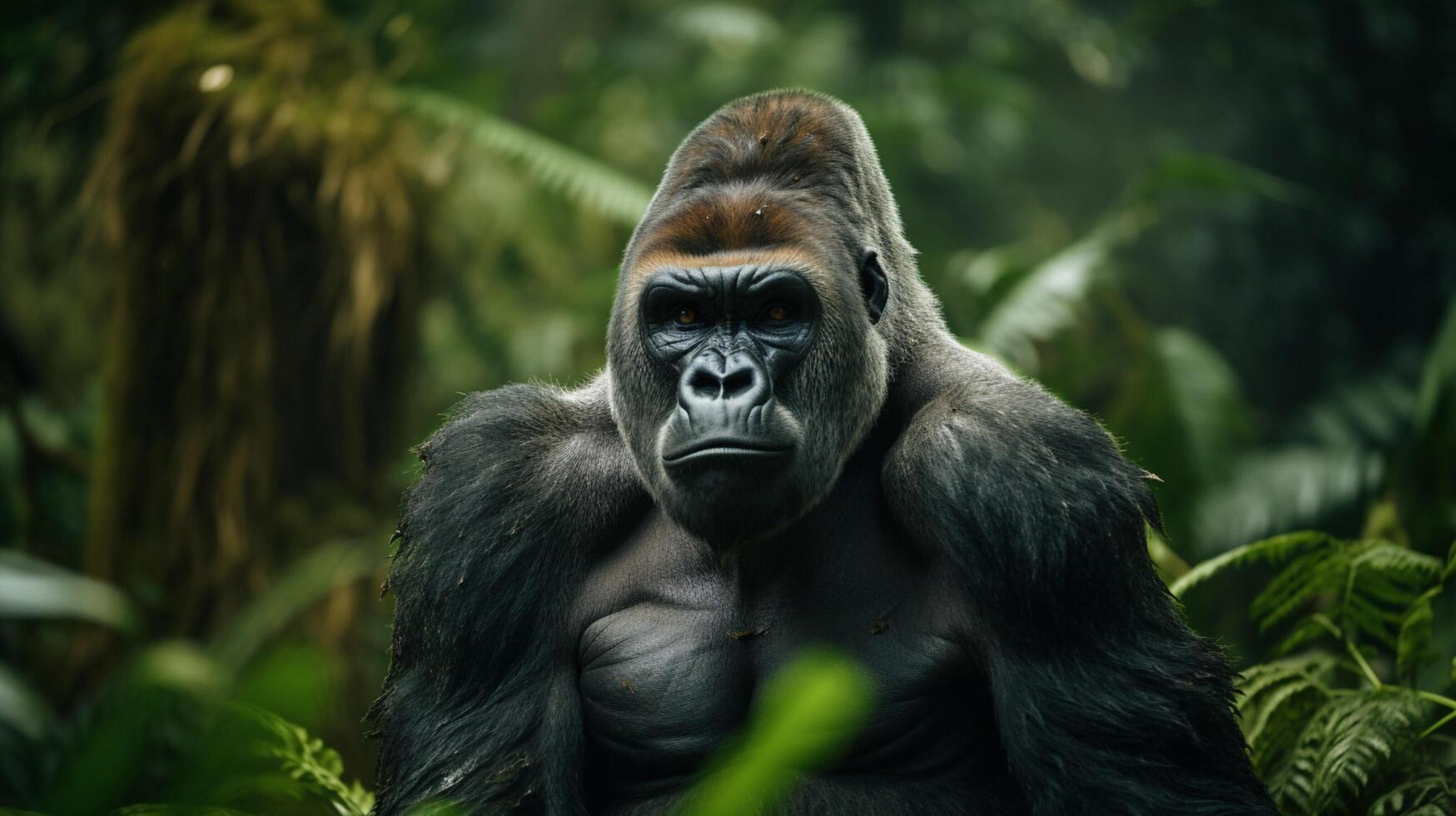 AI generated gorilla high quality image photo