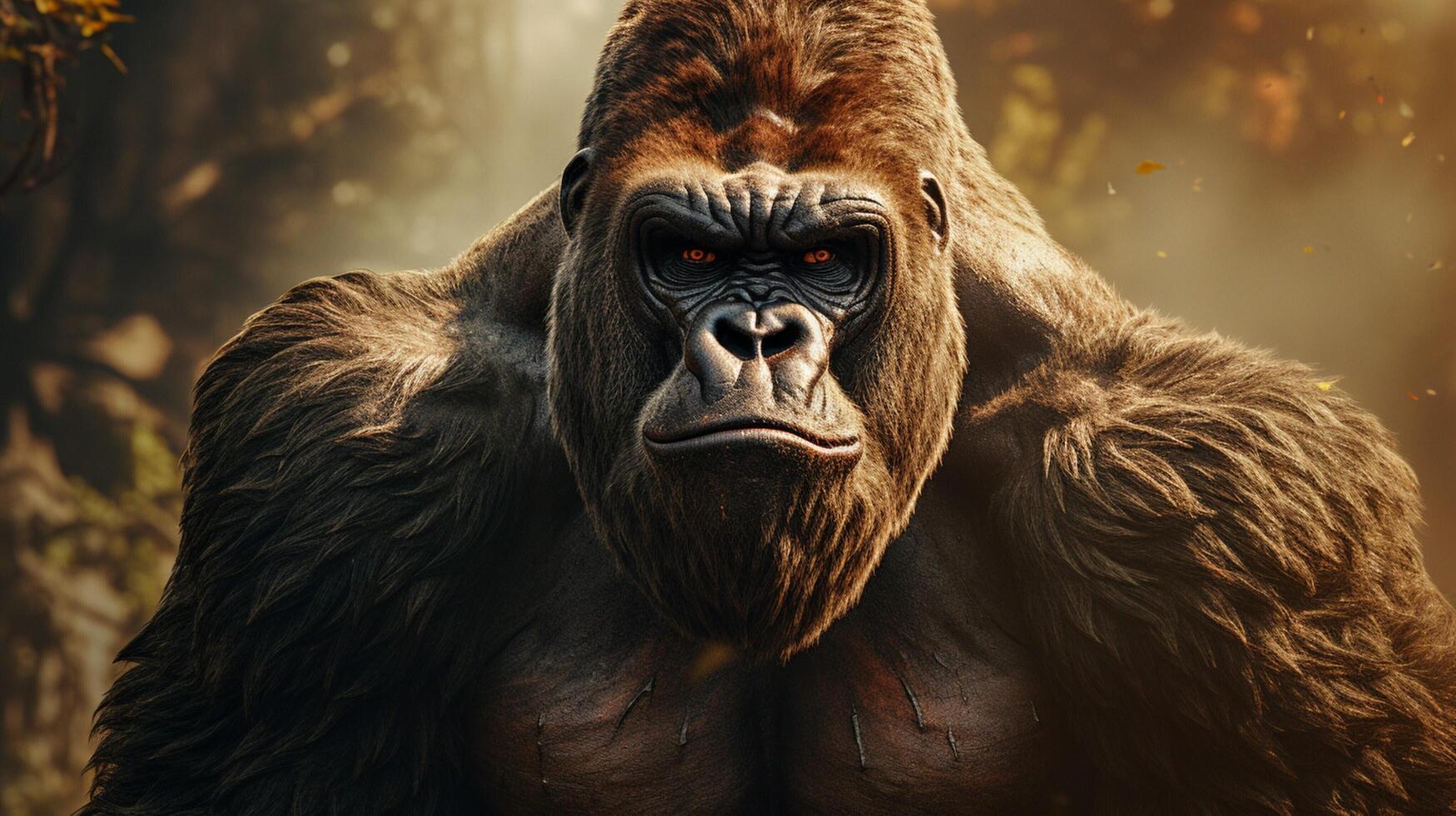 AI generated gorilla high quality image photo