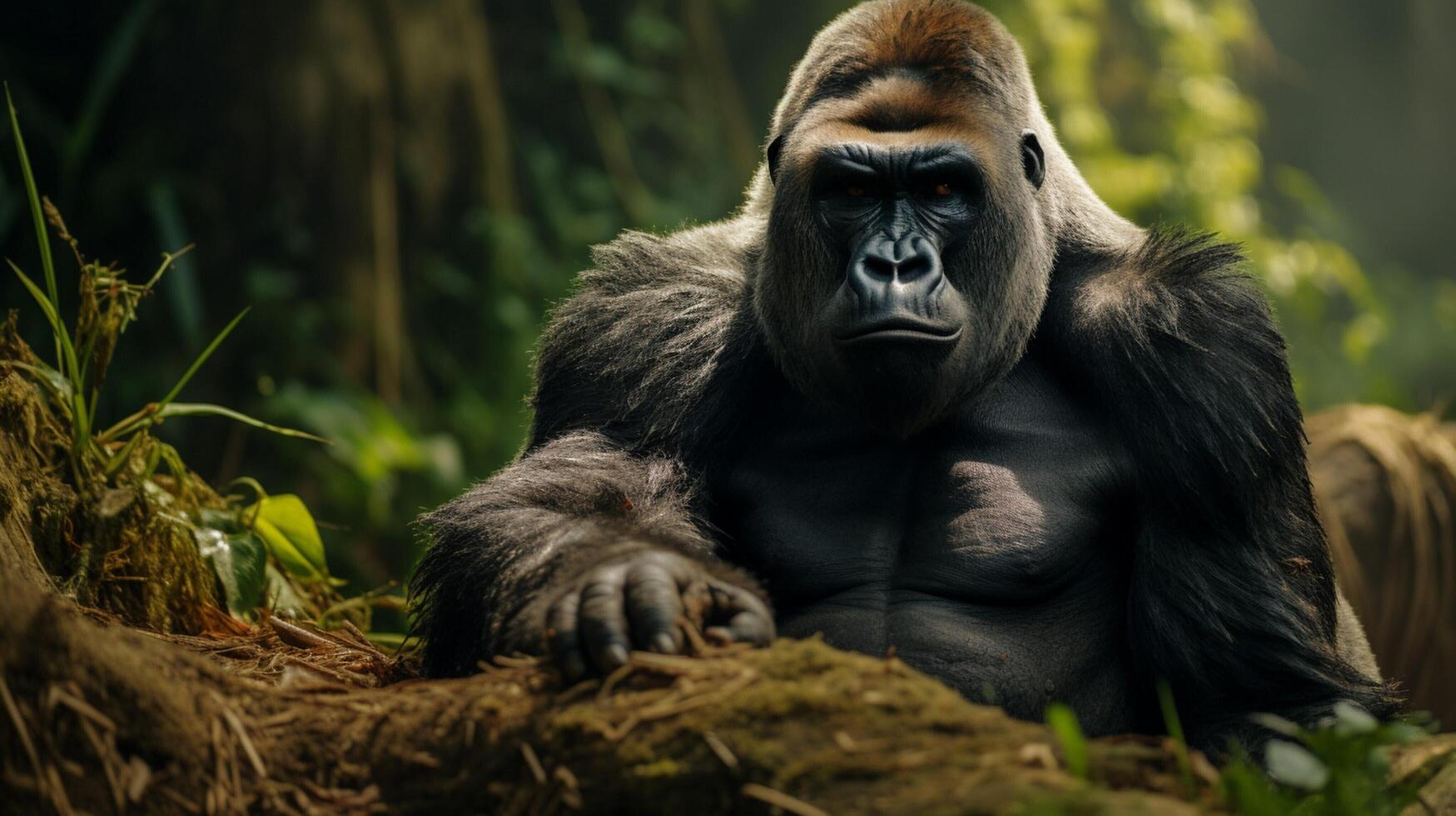 AI generated gorilla high quality image photo