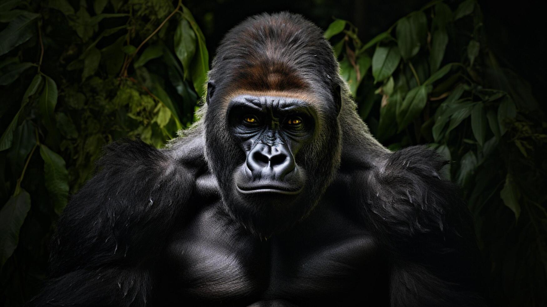 AI generated gorilla high quality image photo