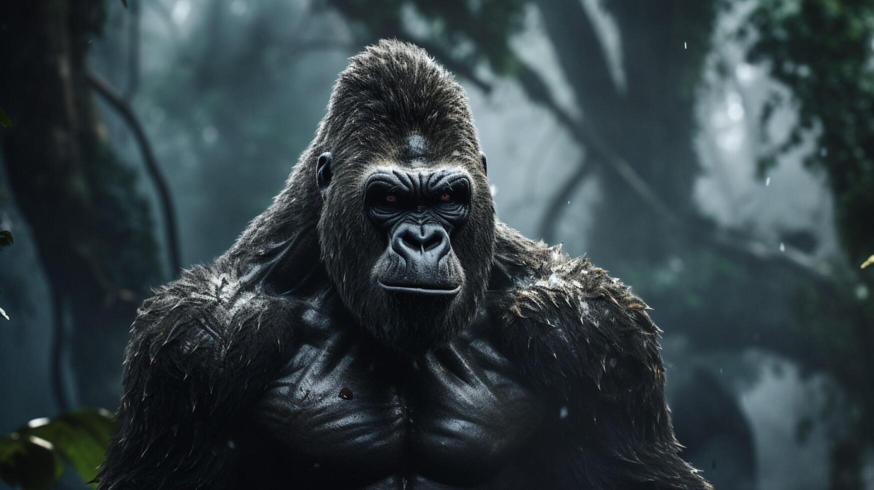 AI generated gorilla high quality image photo