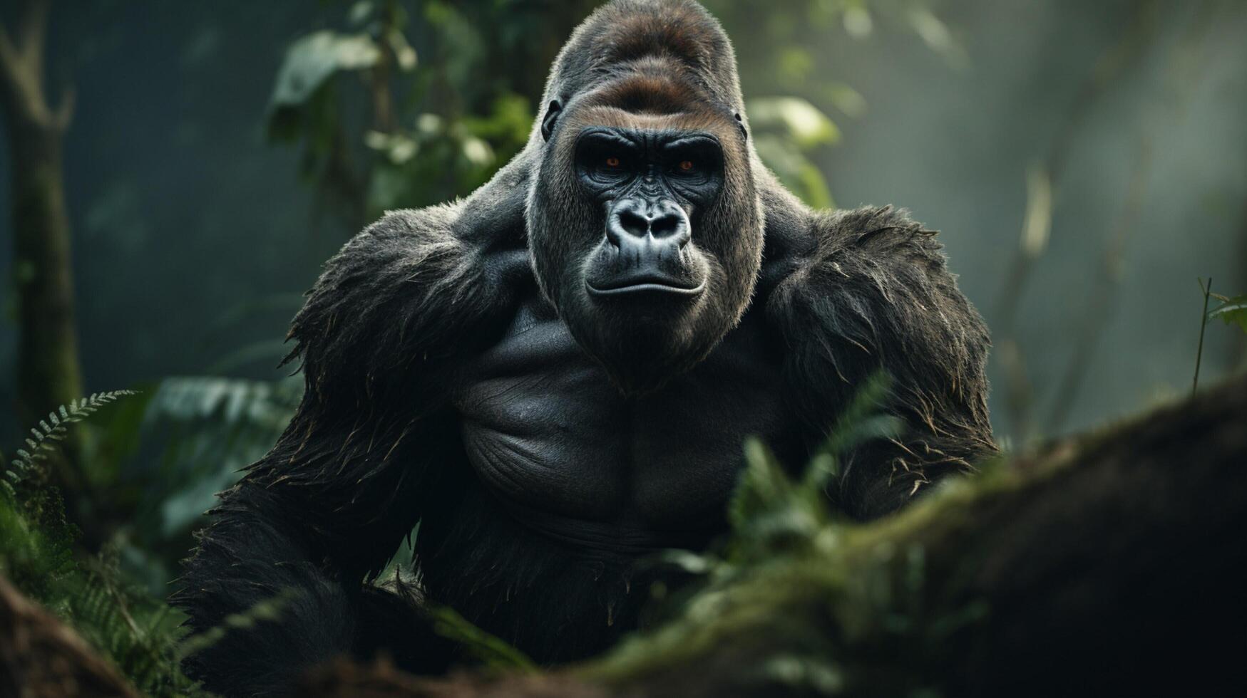 AI generated gorilla high quality image photo