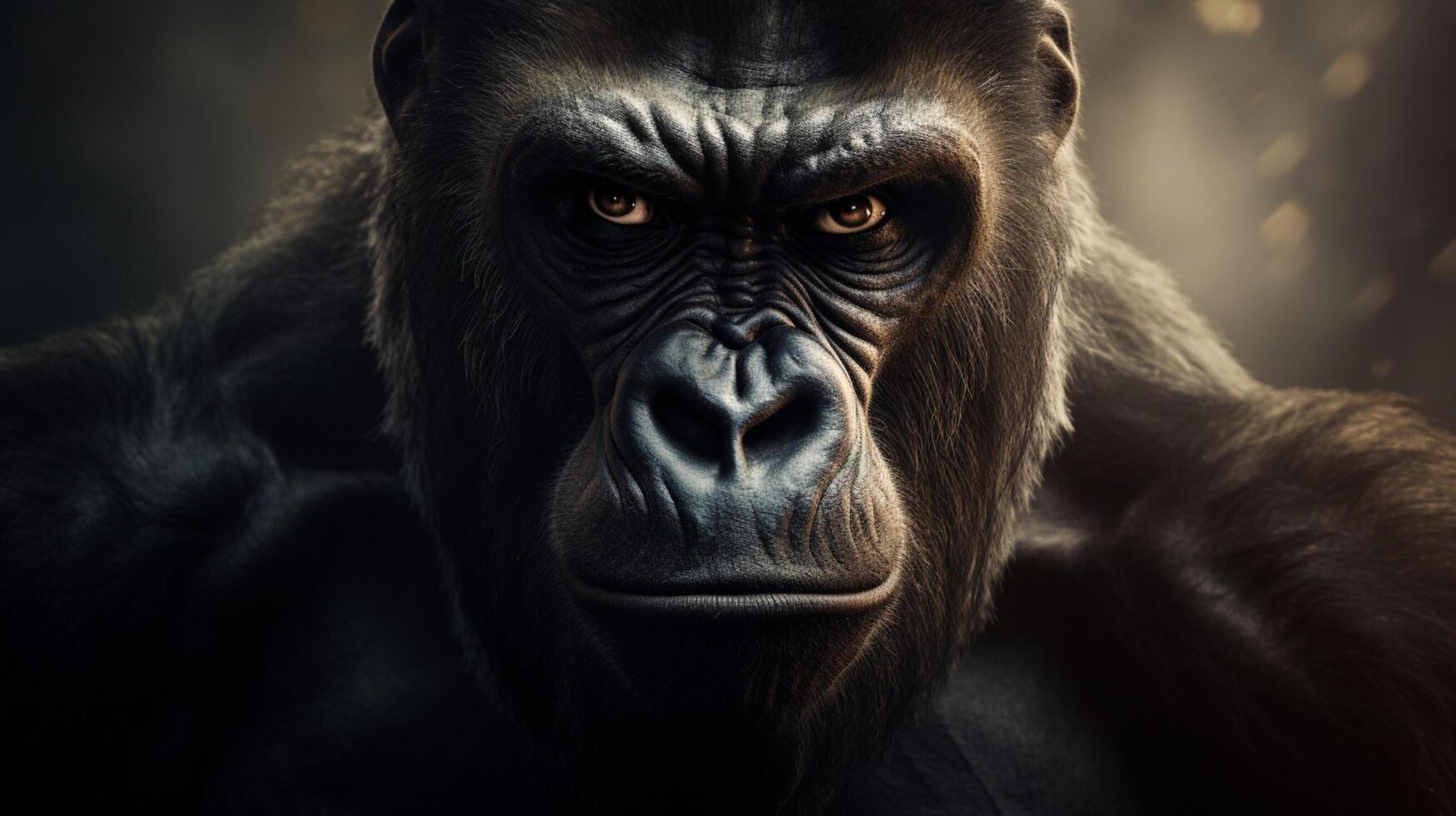 AI generated gorilla high quality image photo