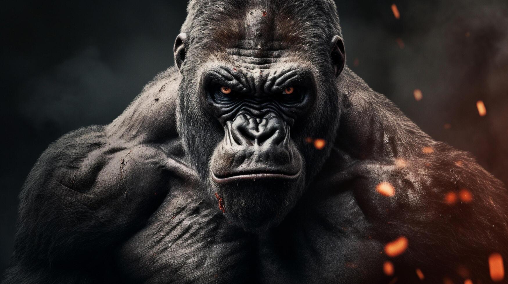 AI generated gorilla high quality image photo