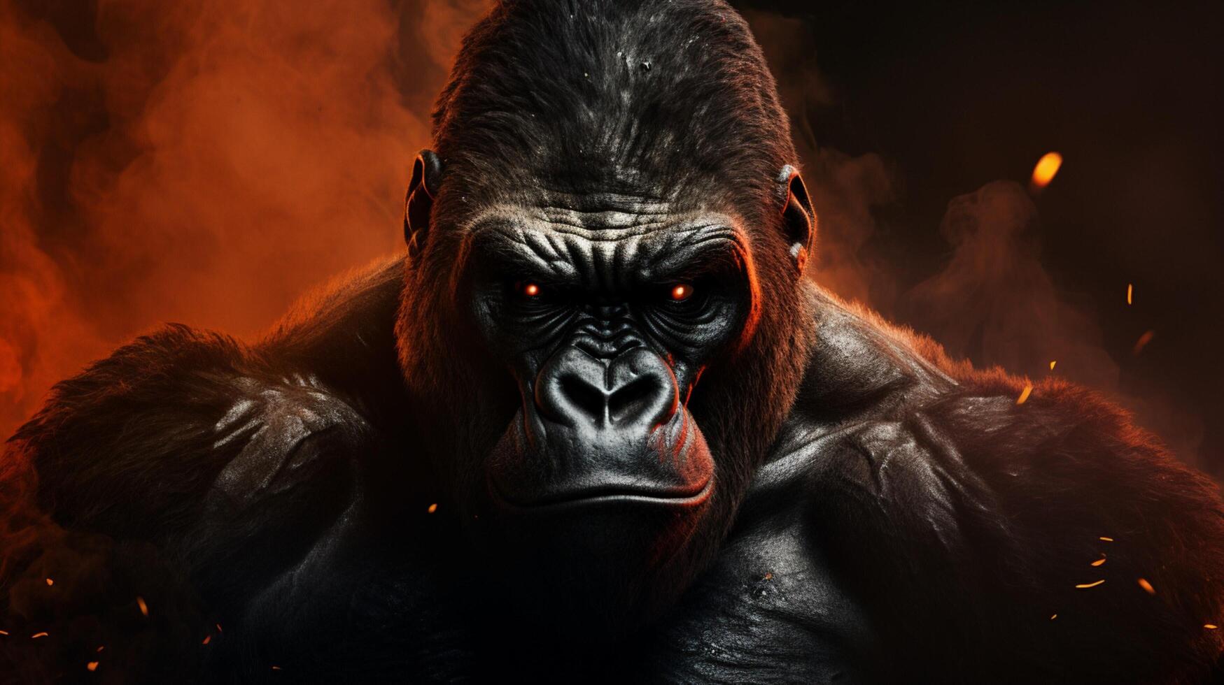 AI generated gorilla high quality image photo