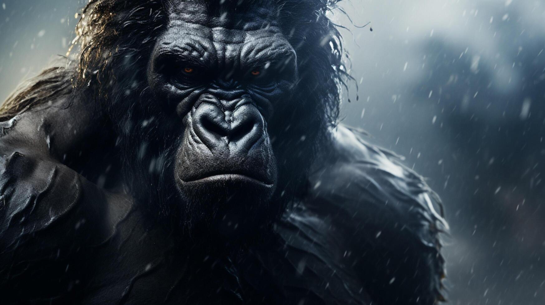 AI generated gorilla high quality image photo