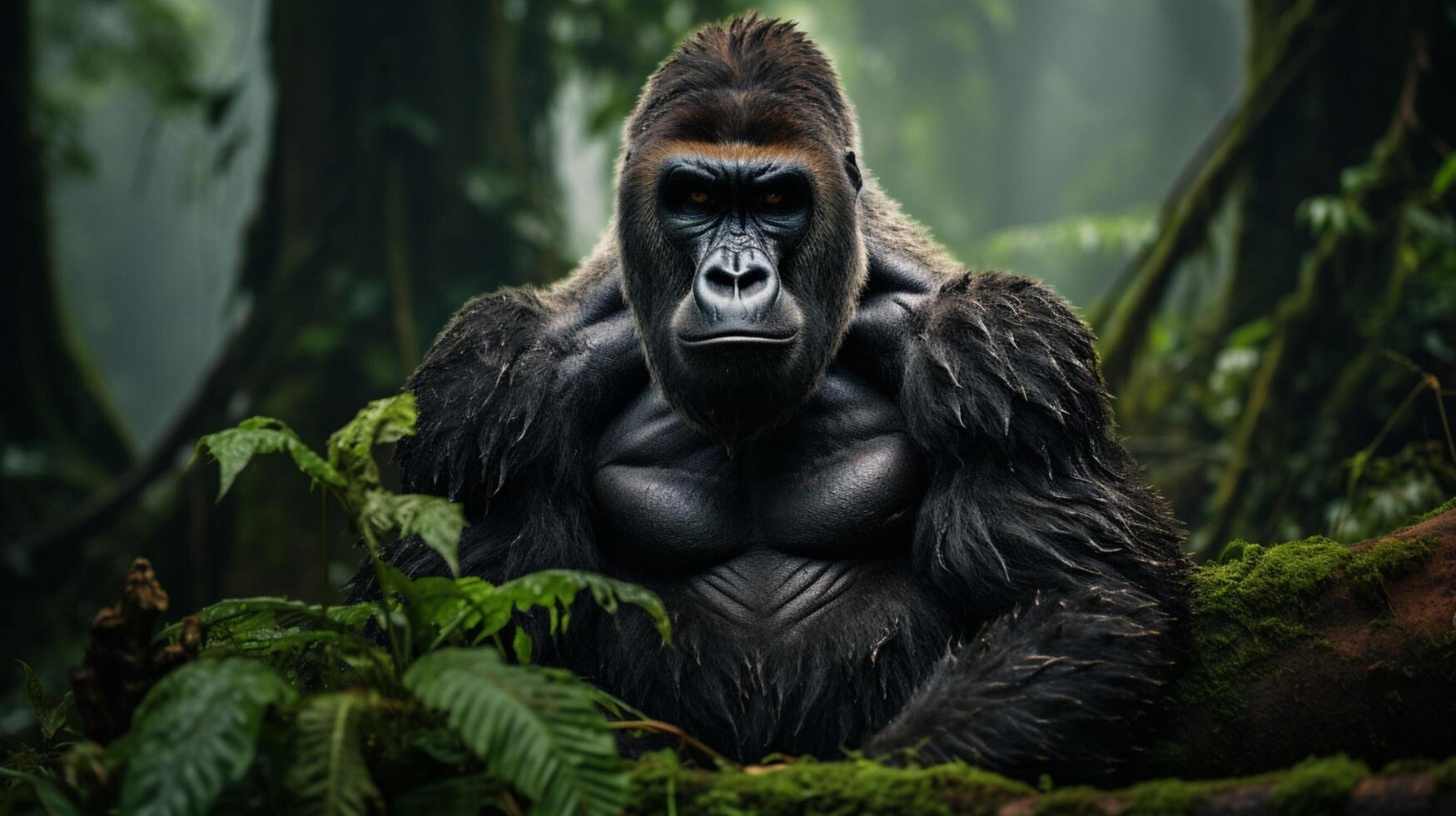 AI generated gorilla high quality image photo