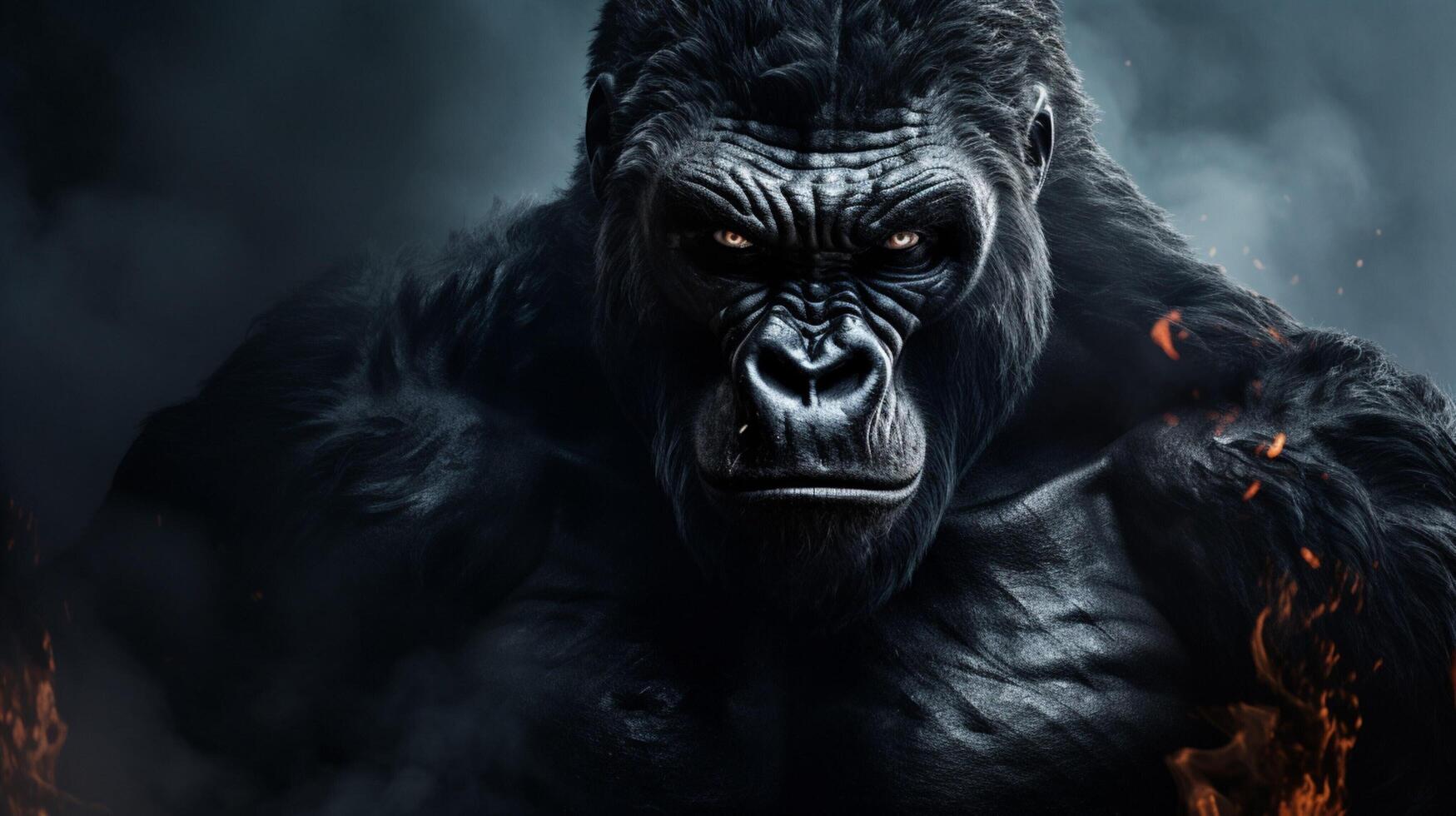 AI generated gorilla high quality image photo