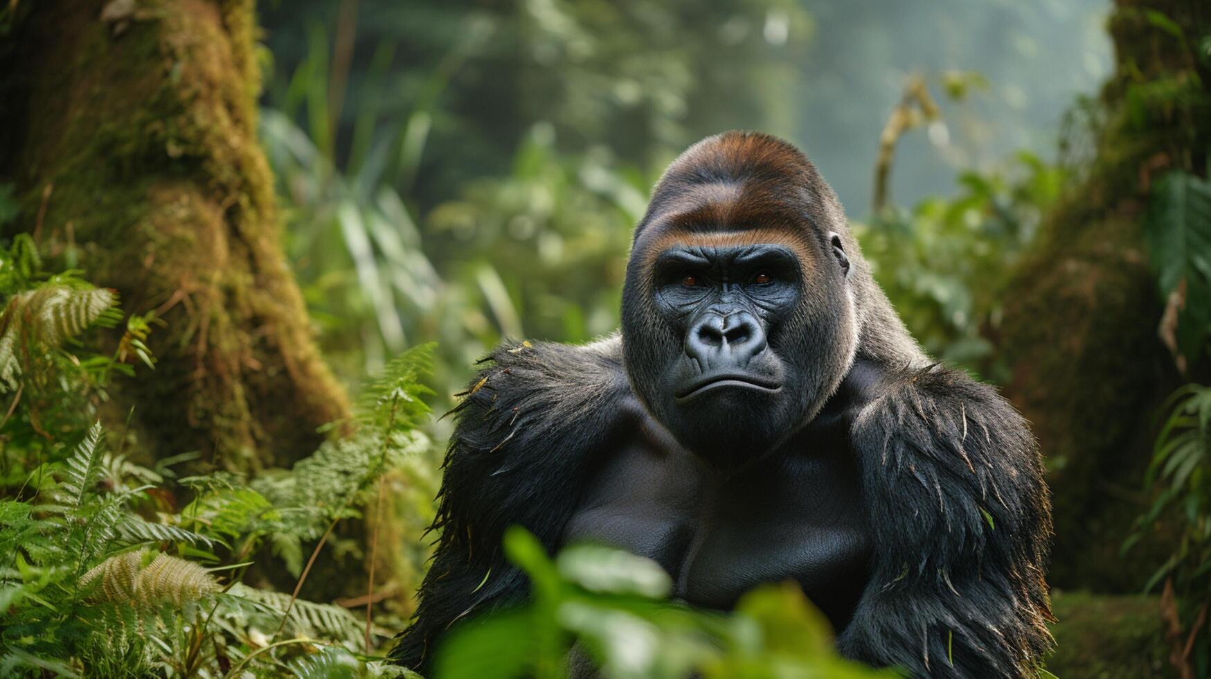 AI generated gorilla high quality image photo