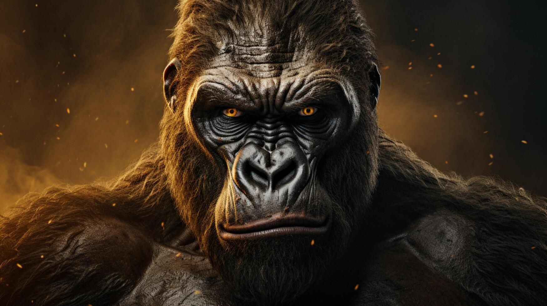 AI generated gorilla high quality image photo