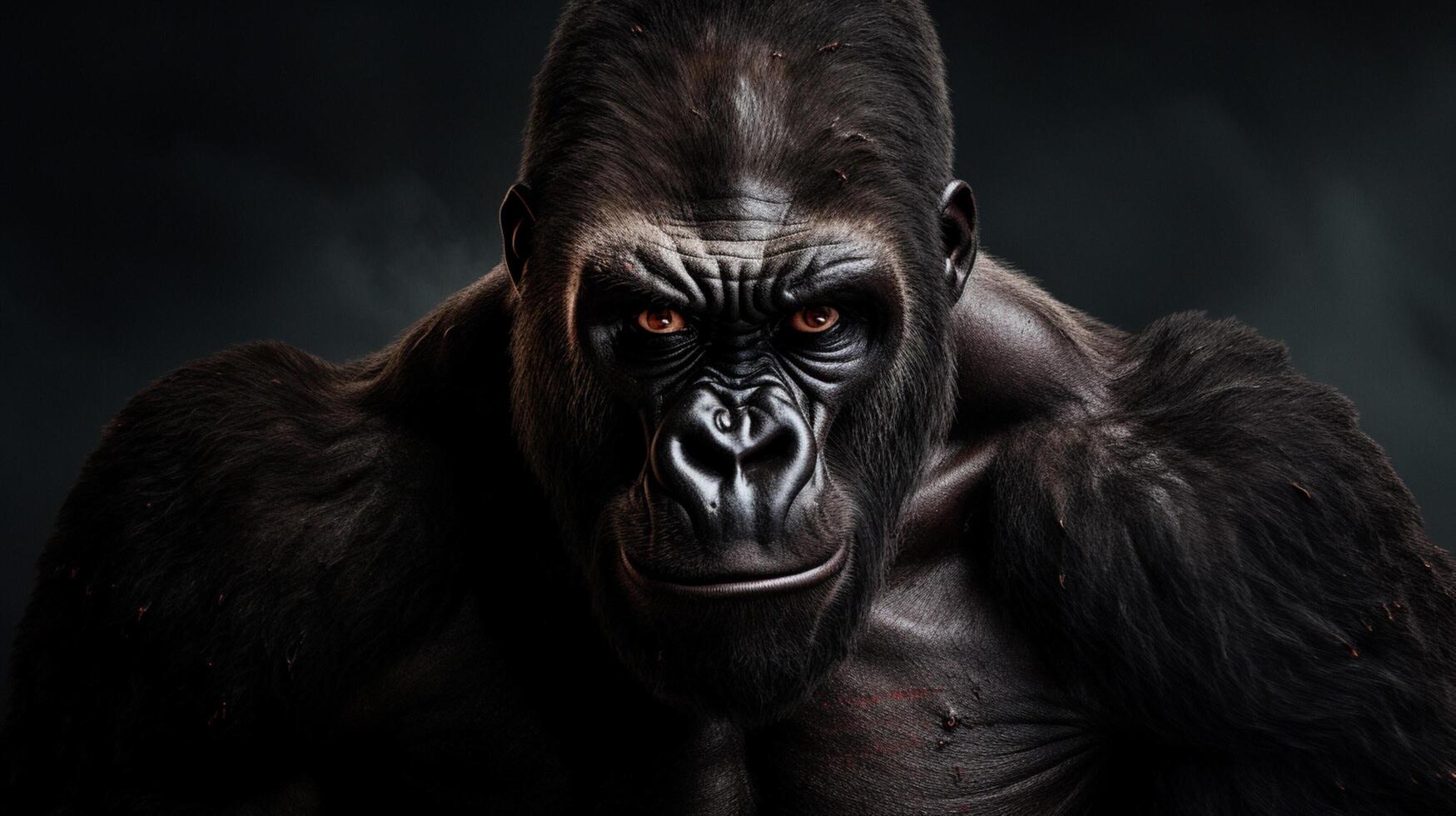 AI generated gorilla high quality image photo