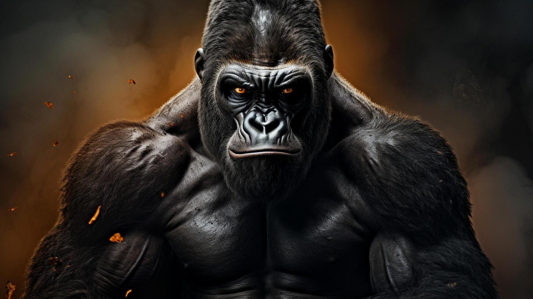 AI generated gorilla high quality image photo