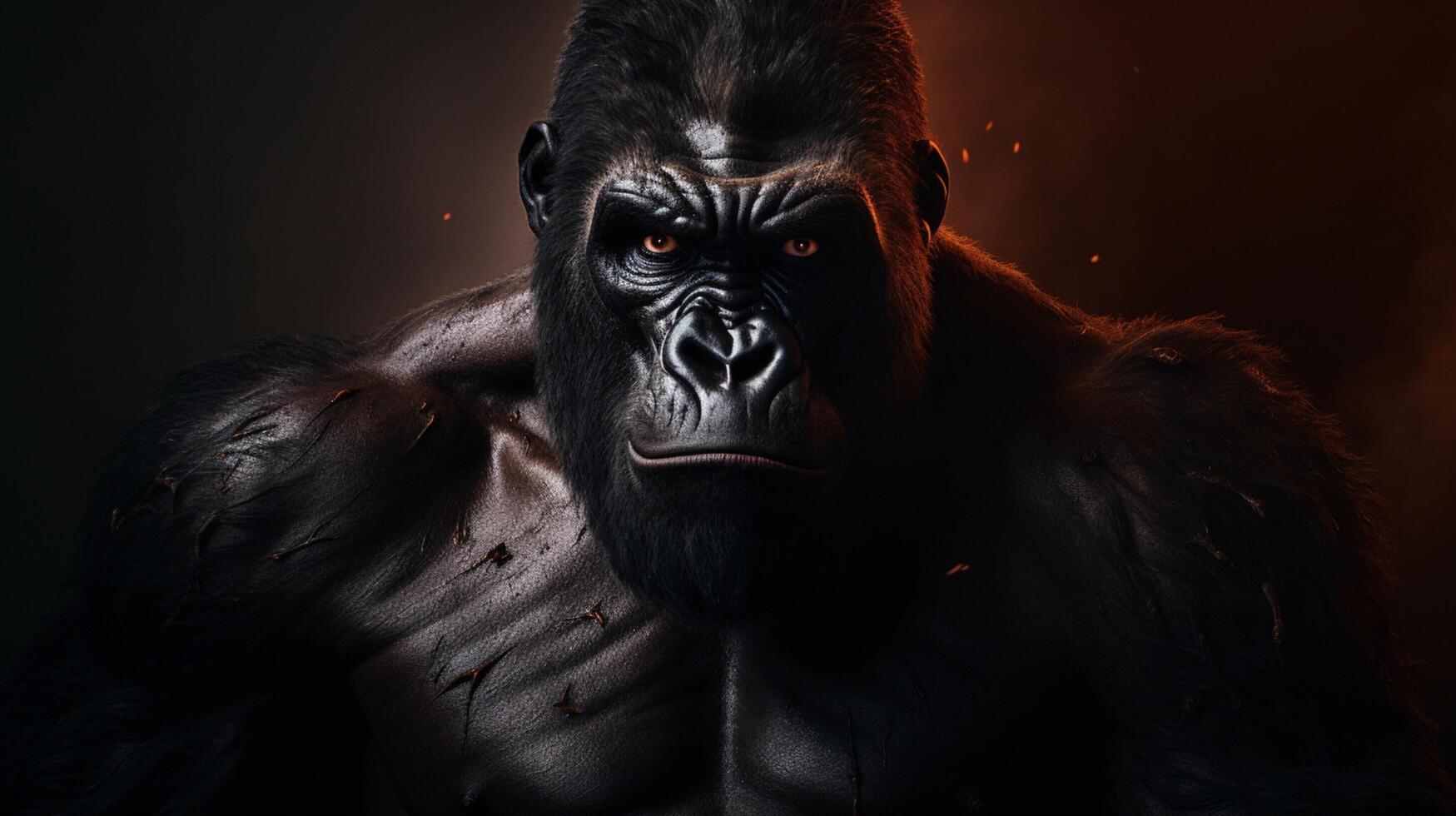 AI generated gorilla high quality image photo