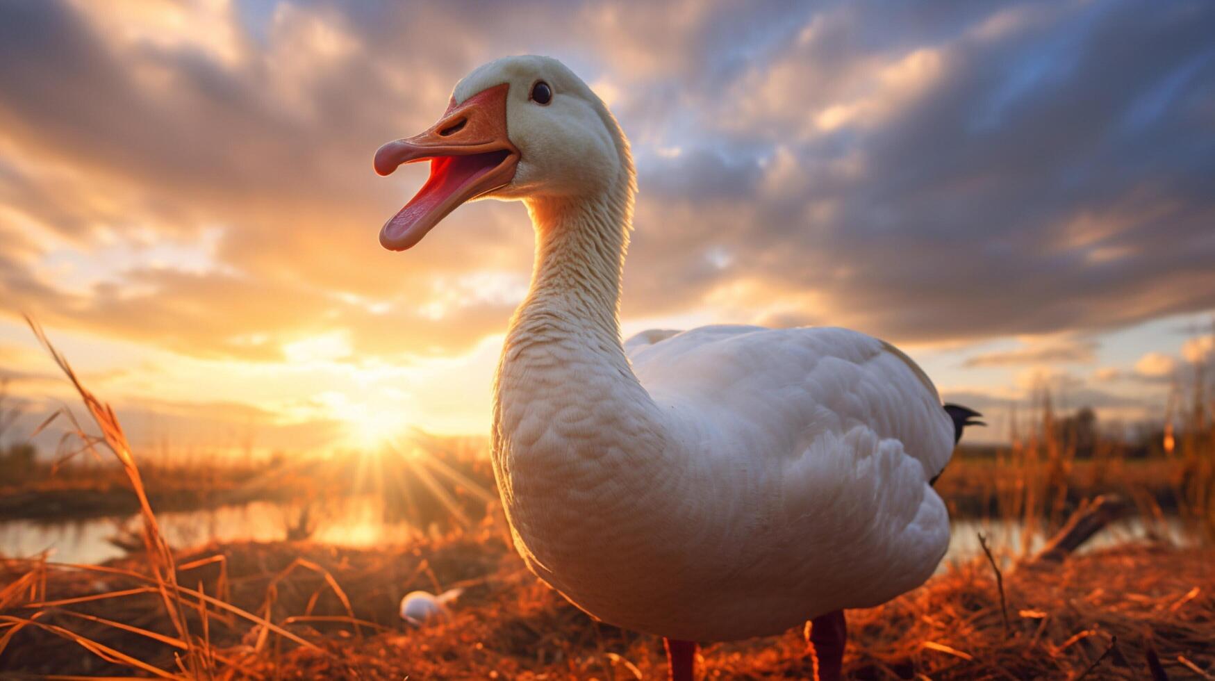 AI generated goose high quality image photo