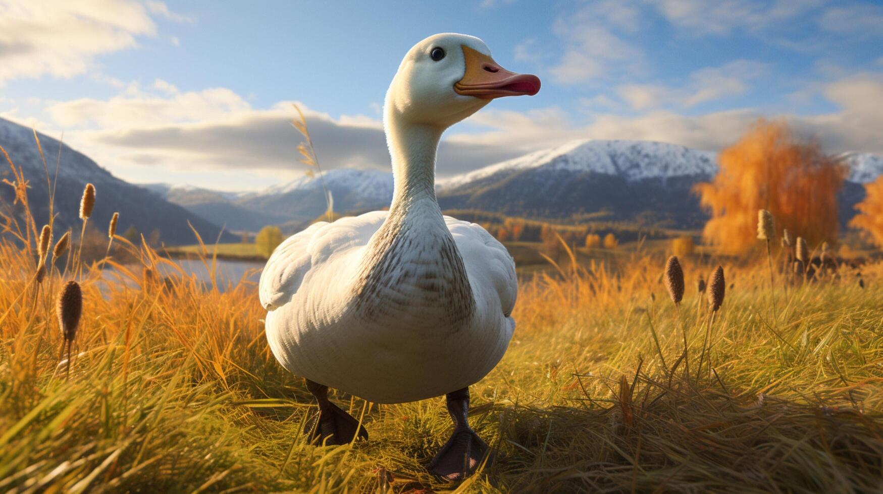 AI generated goose high quality image photo