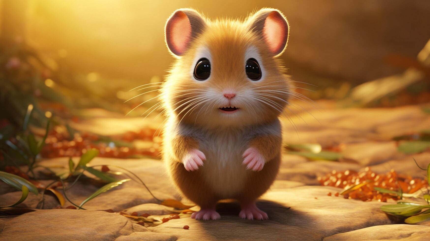 AI generated hamster high quality image photo