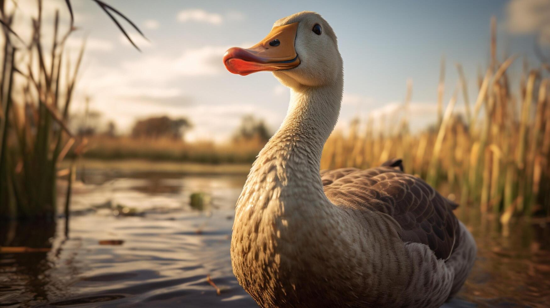 AI generated goose high quality image photo