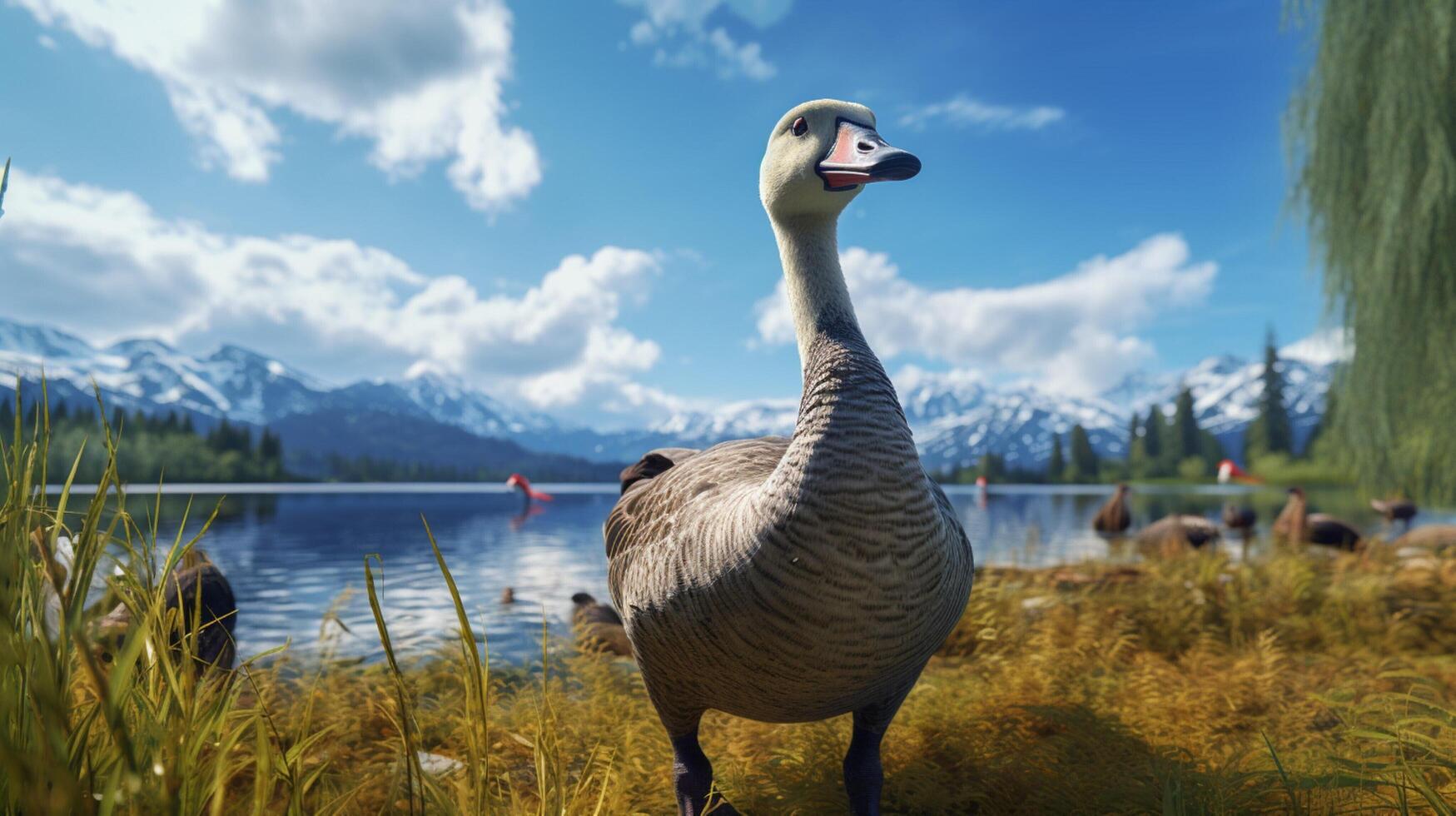 AI generated goose high quality image photo