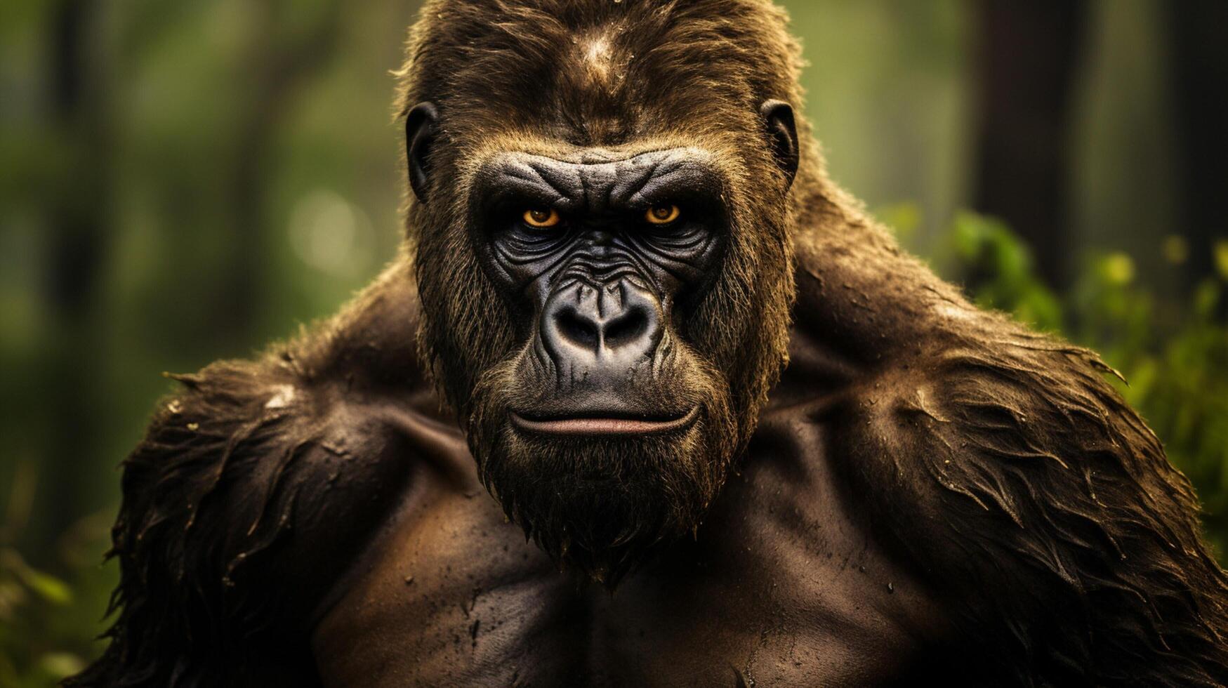 AI generated gorilla high quality image photo