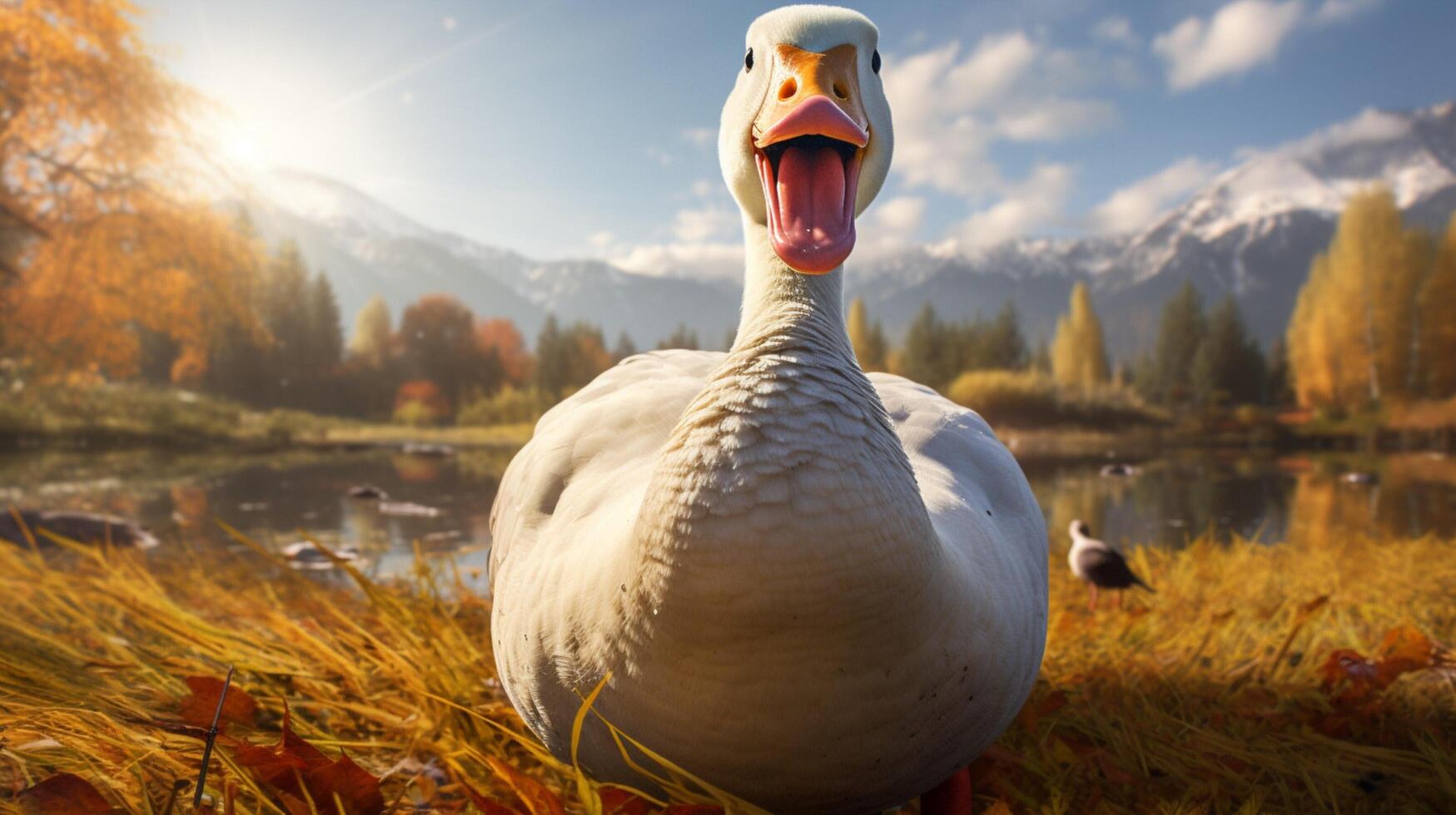 AI generated goose high quality image photo