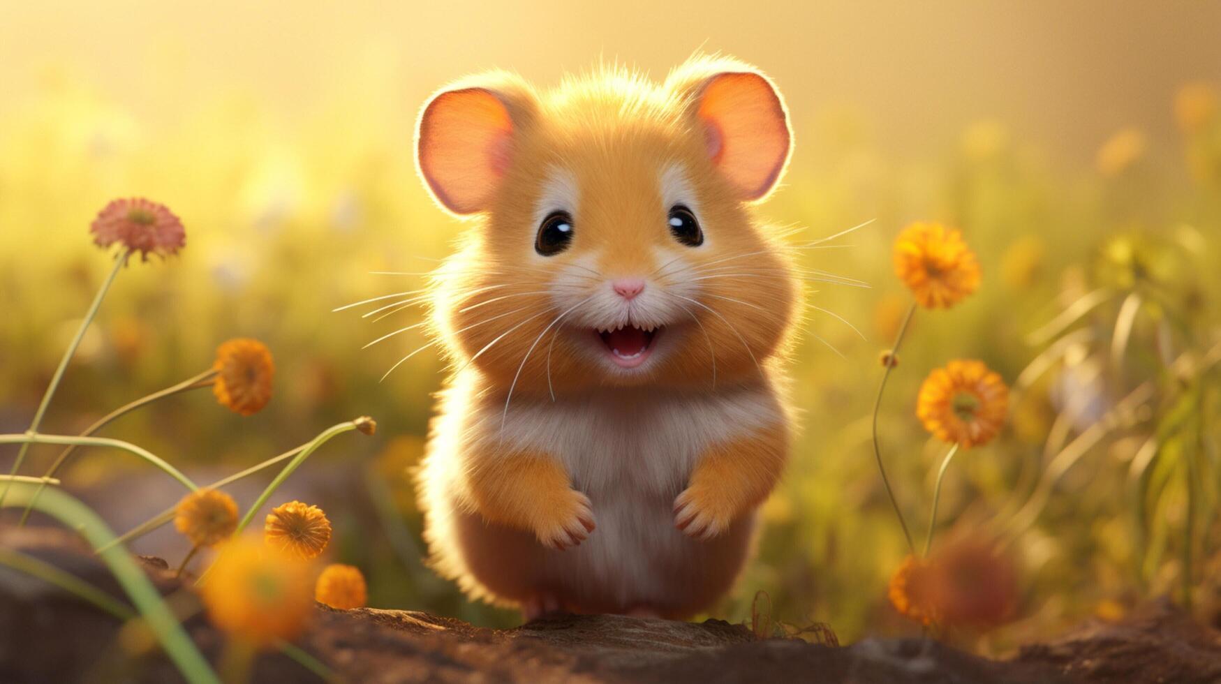AI generated hamster high quality image photo