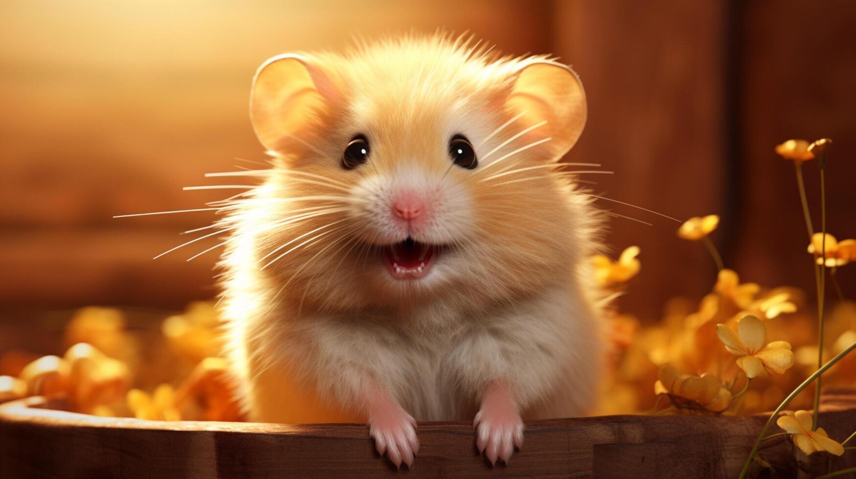 AI generated hamster high quality image photo