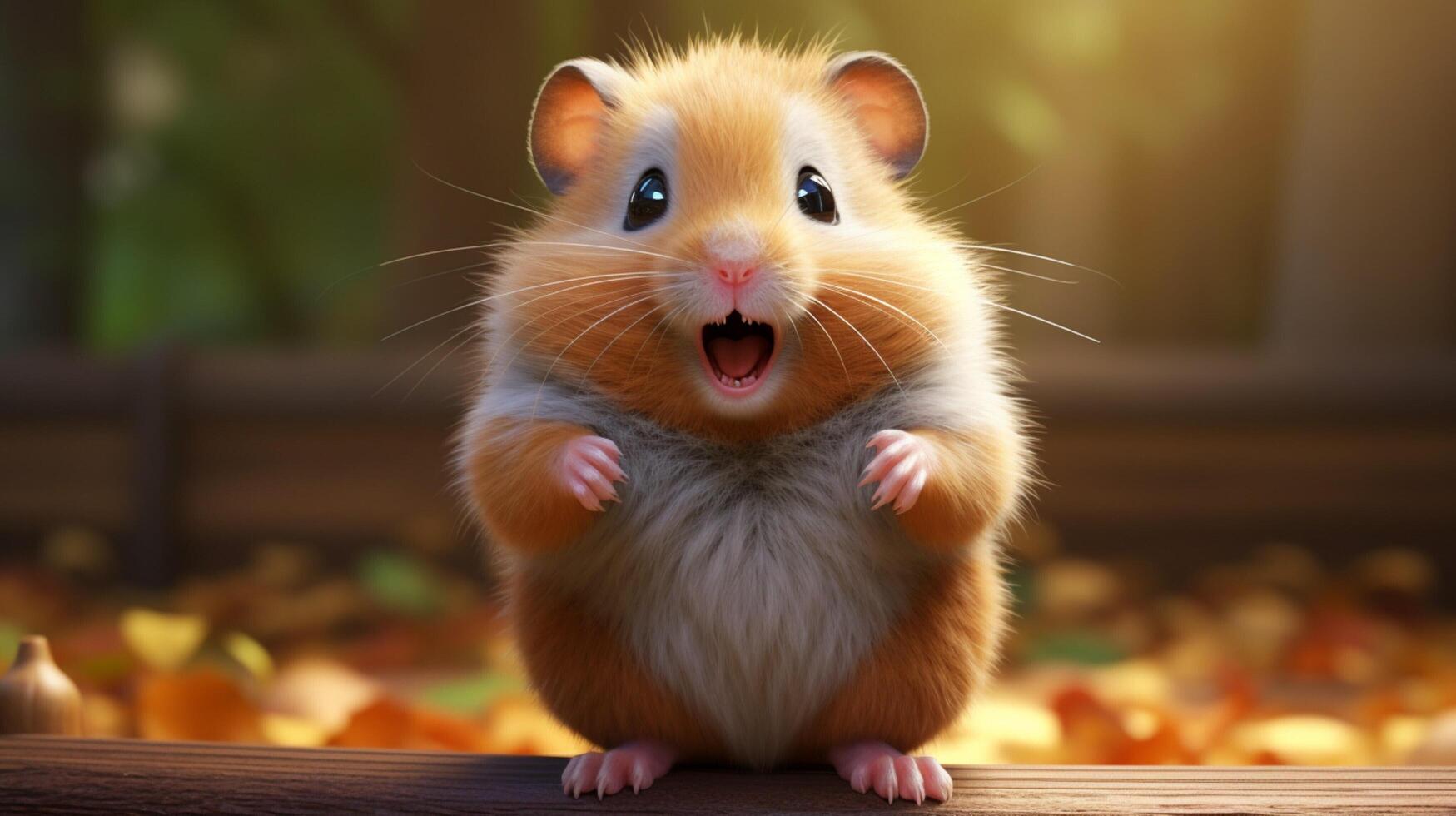 AI generated hamster high quality image photo