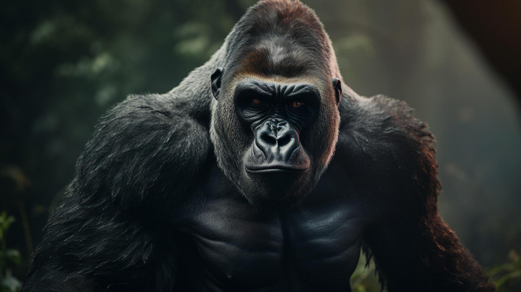 AI generated gorilla high quality image photo