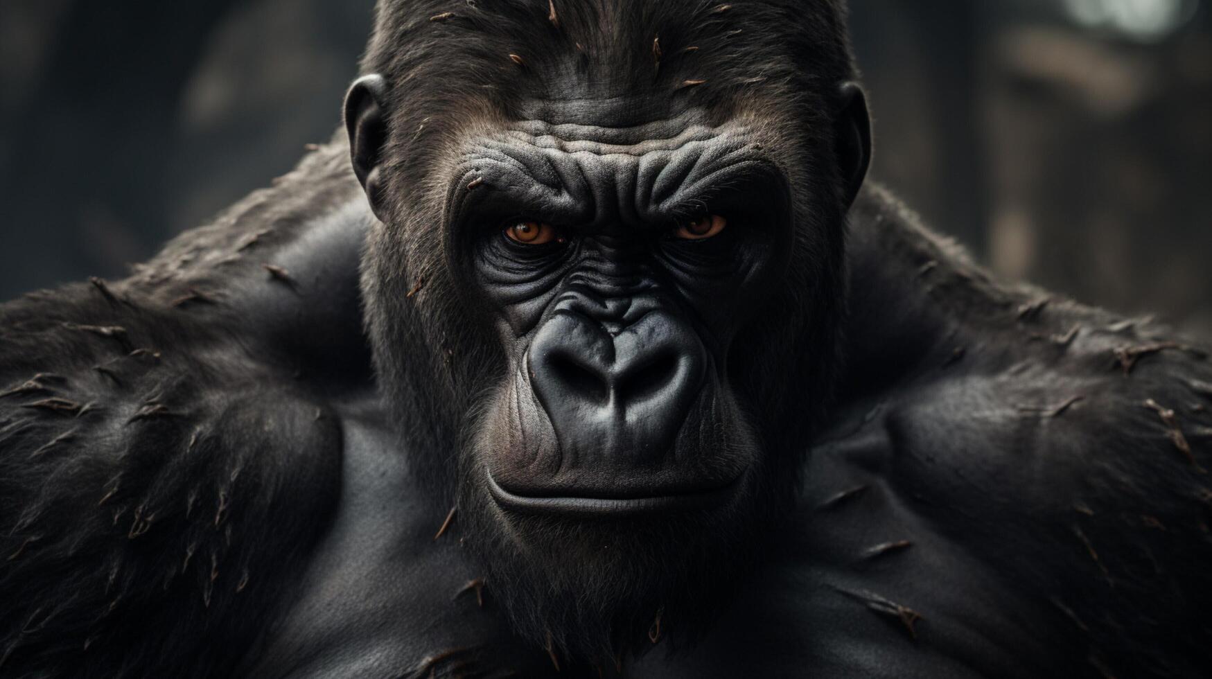 AI generated gorilla high quality image photo