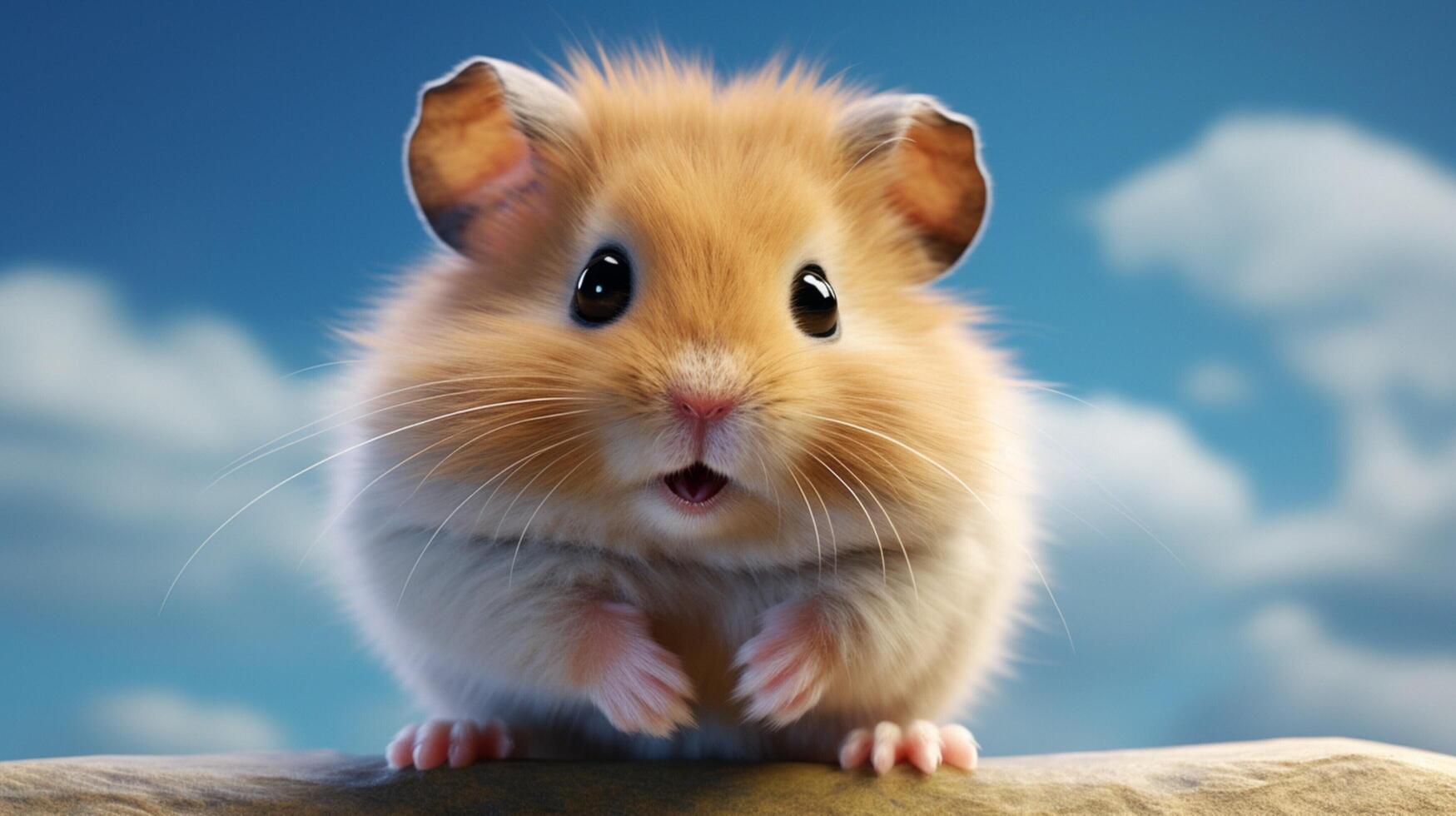 AI generated hamster high quality image photo