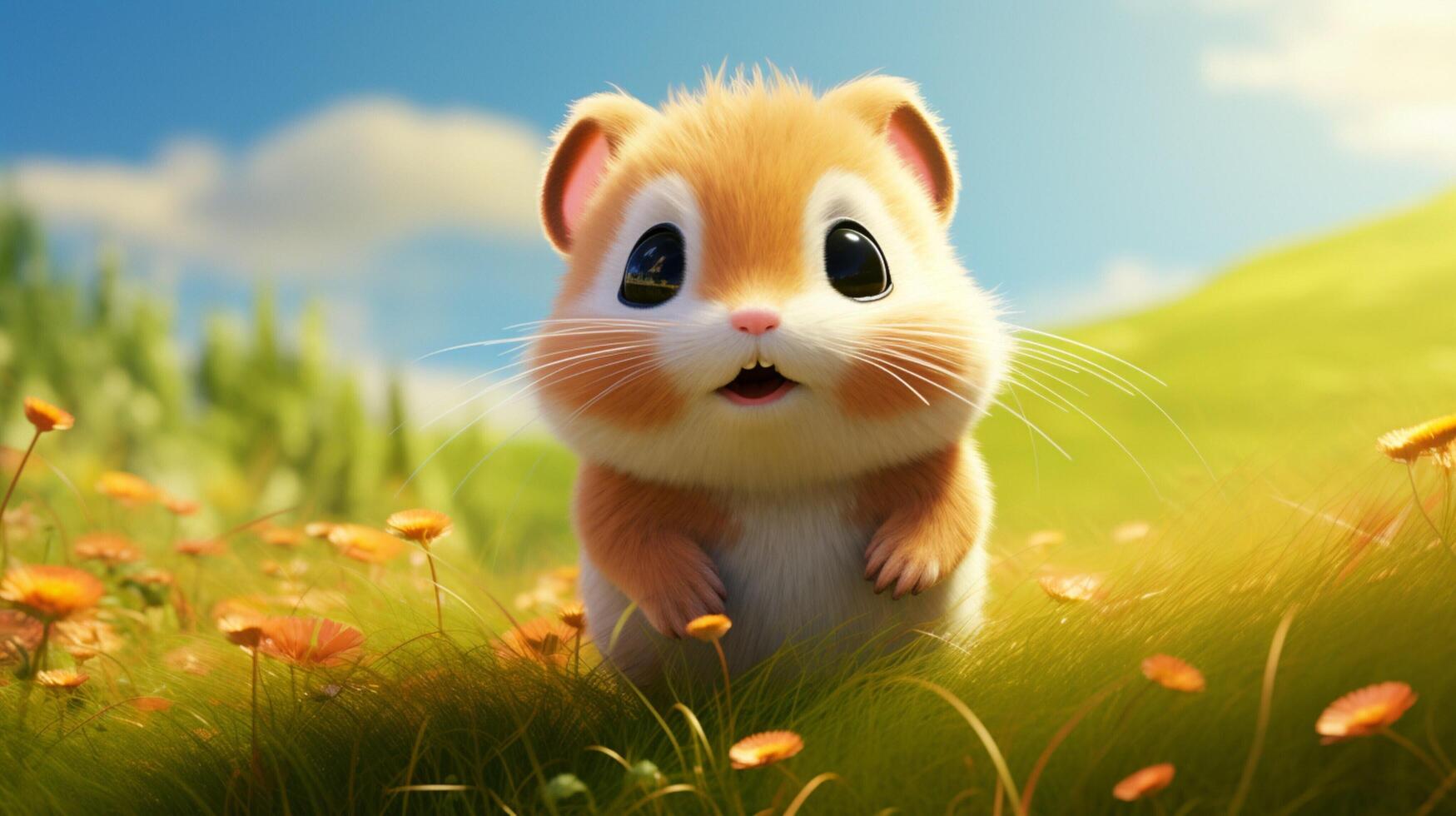 AI generated hamster high quality image photo