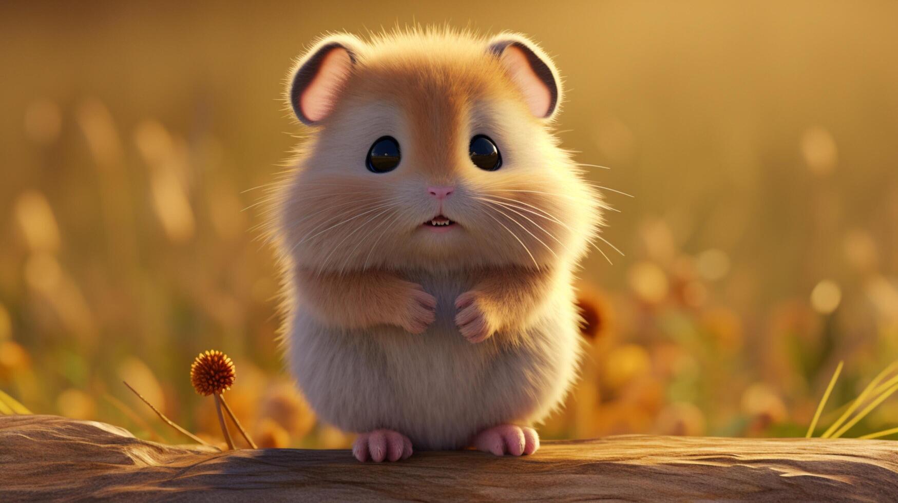 AI generated hamster high quality image photo