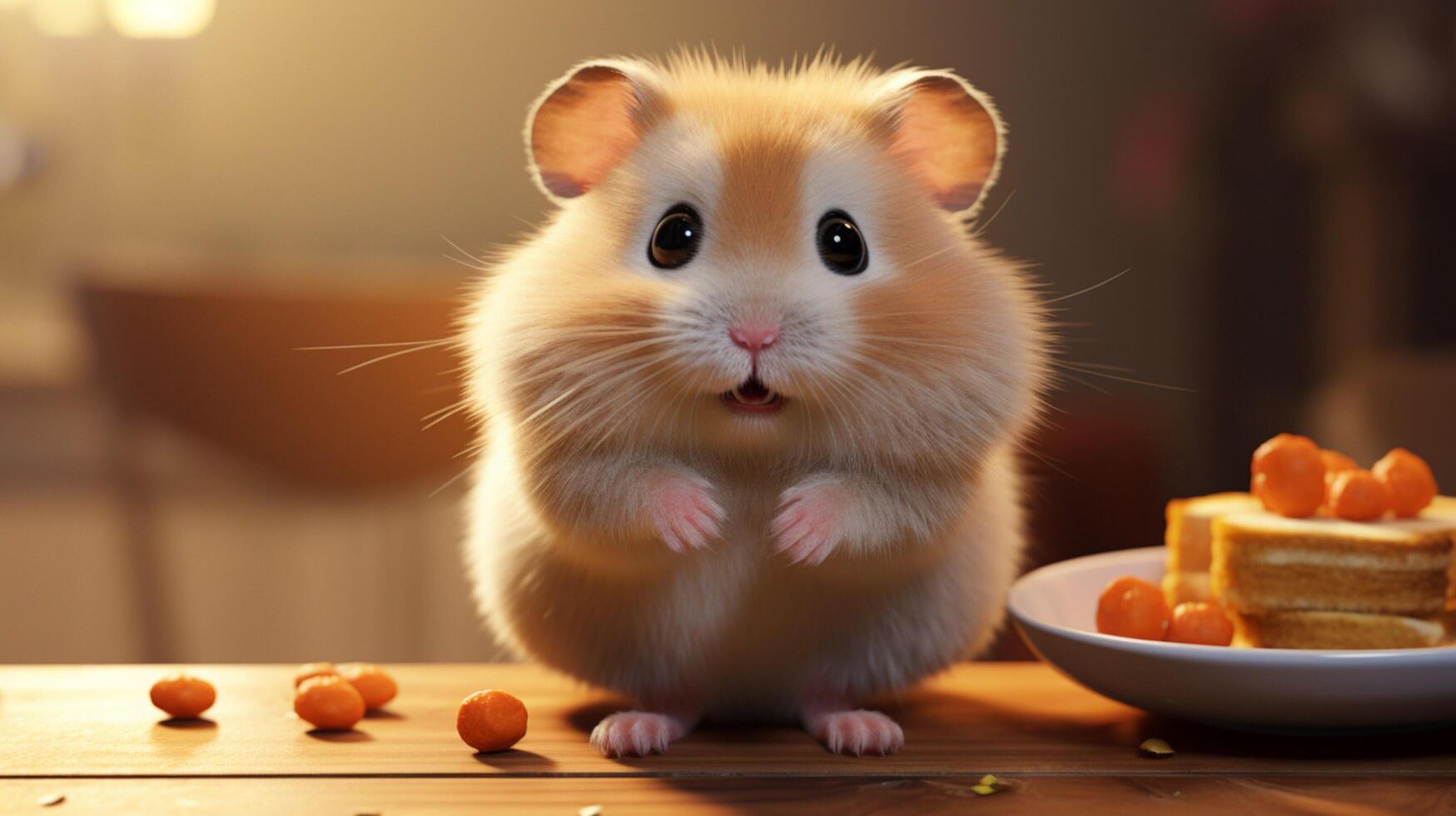 AI generated hamster high quality image photo