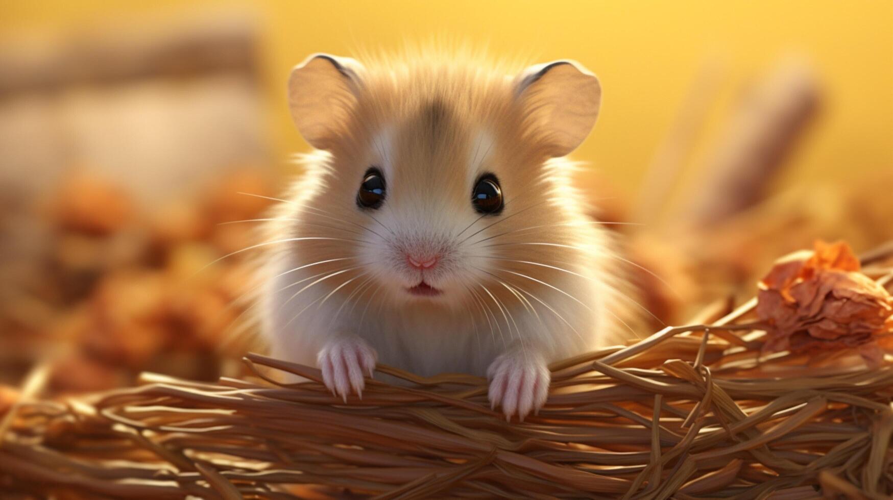 AI generated hamster high quality image photo