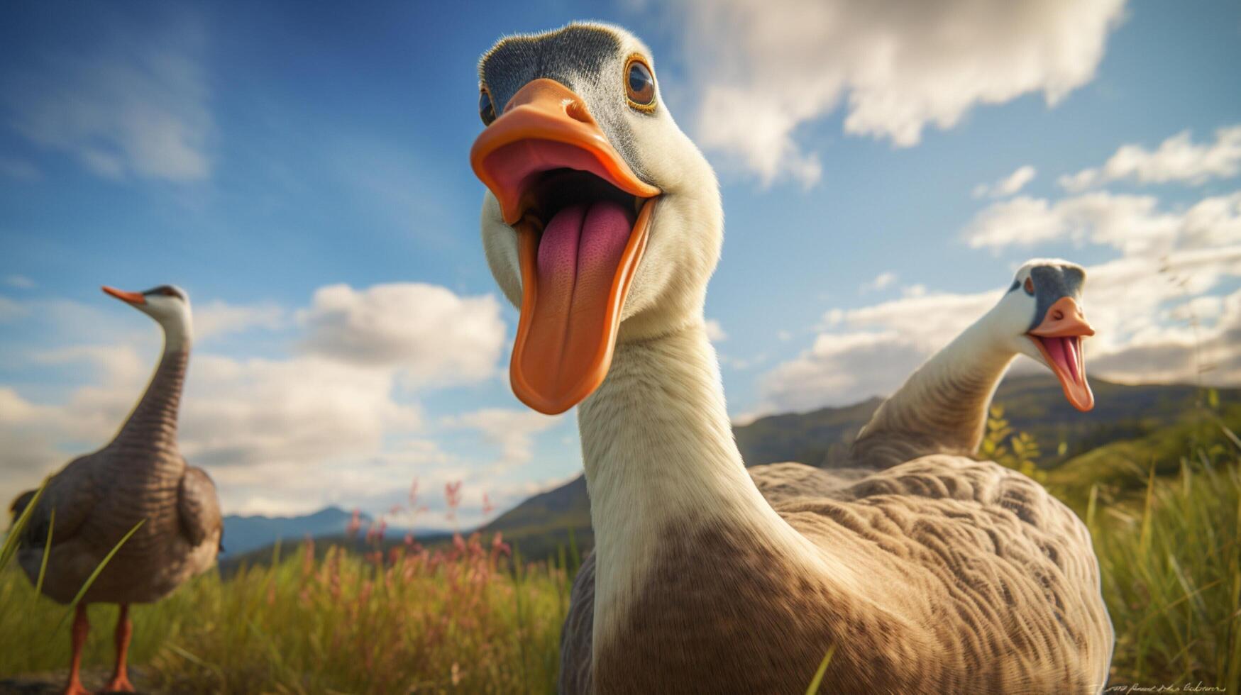 AI generated goose high quality image photo