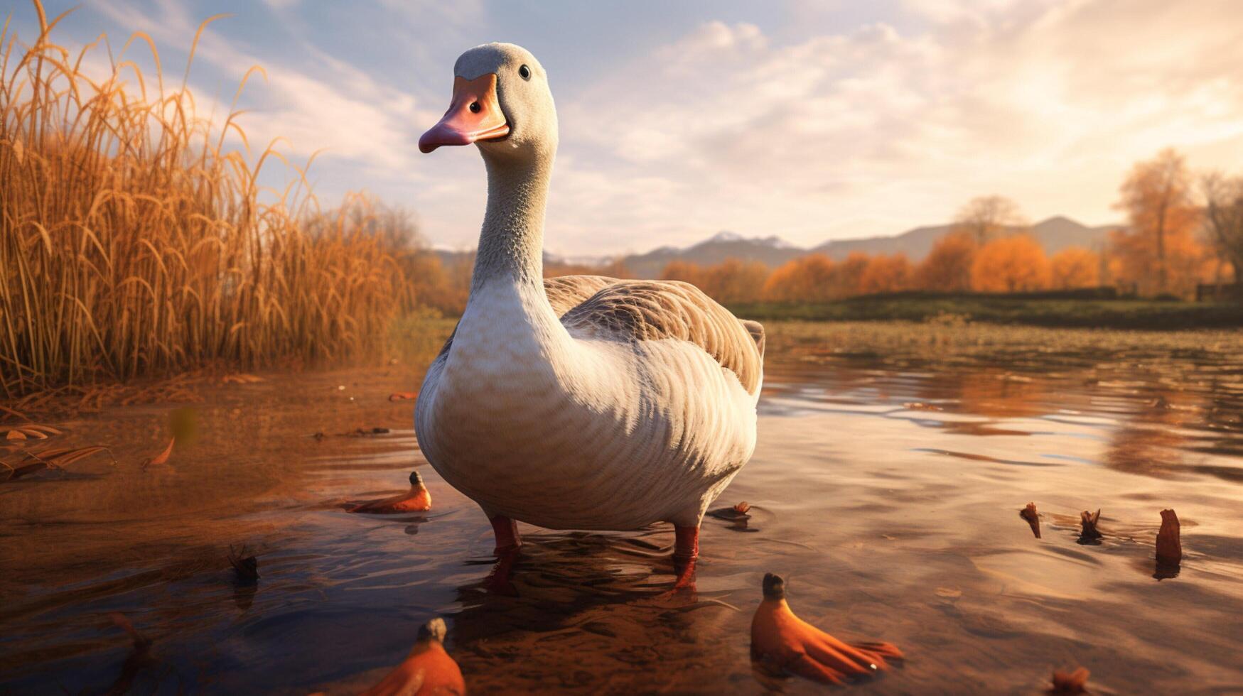 AI generated goose high quality image photo