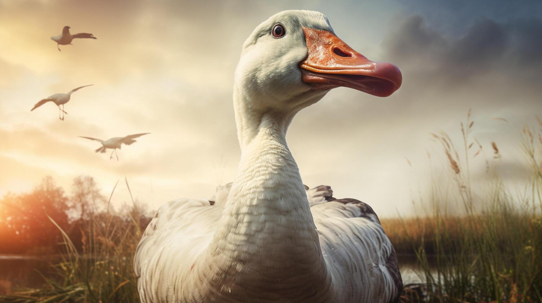 AI generated goose high quality image photo