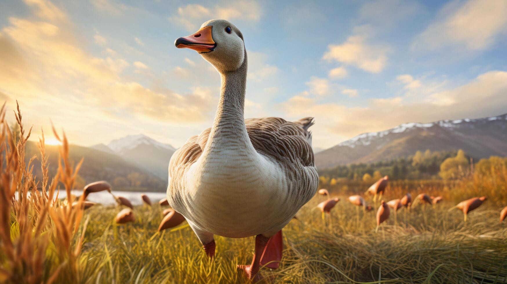 AI generated goose high quality image photo