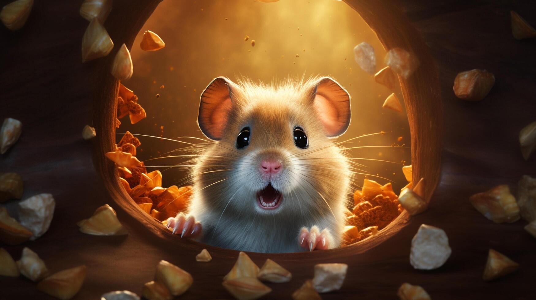 AI generated hamster high quality image photo