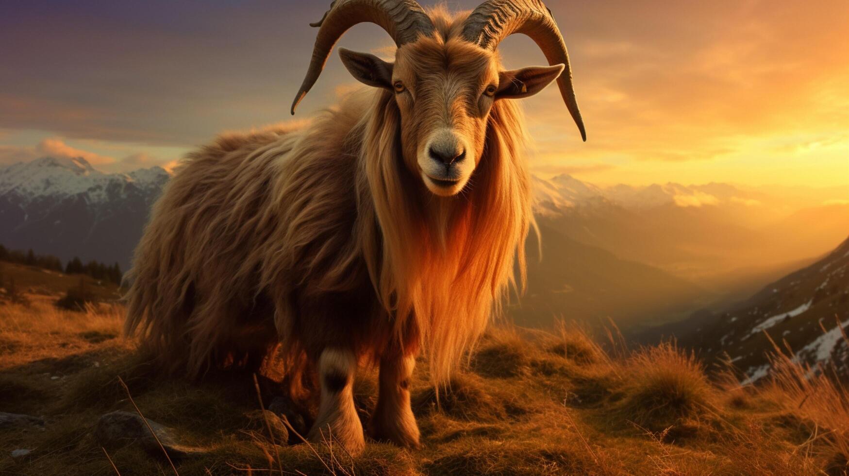 AI generated goat high quality image photo