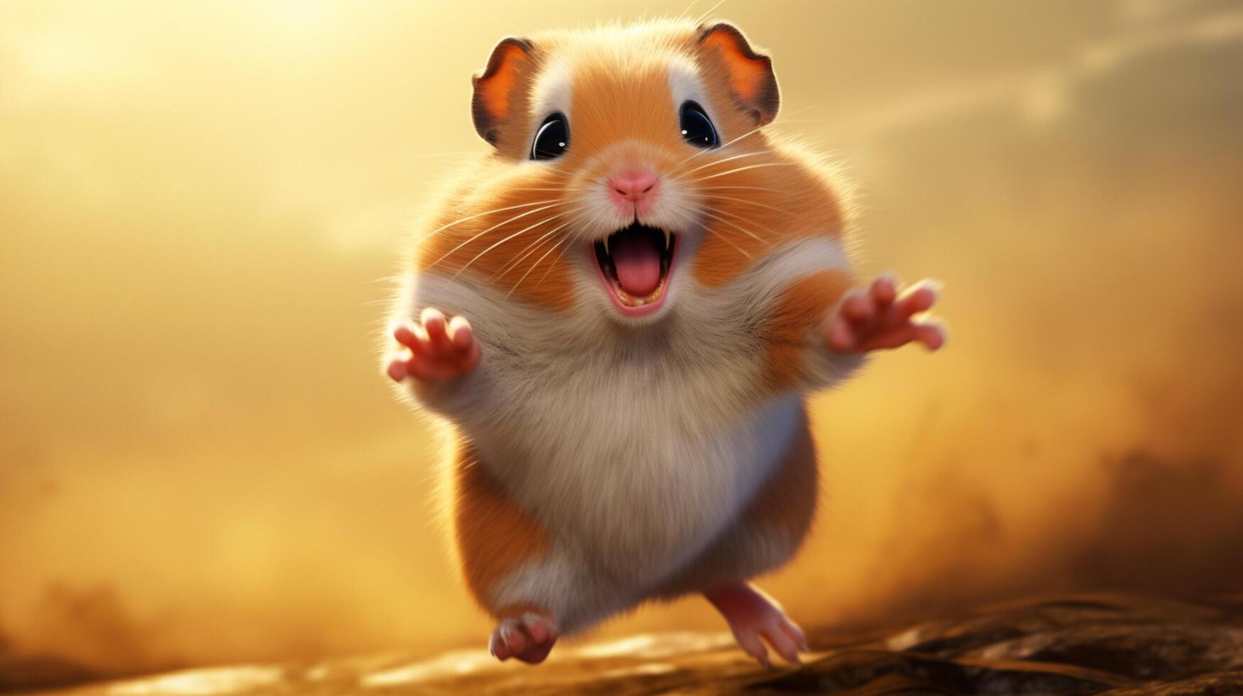 AI generated hamster high quality image photo