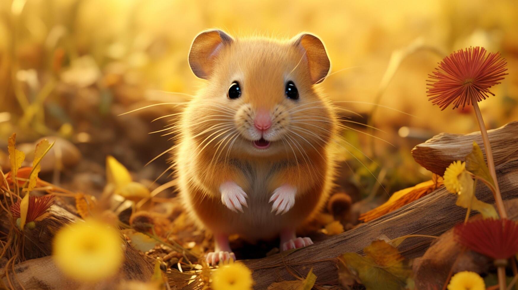 AI generated hamster high quality image photo