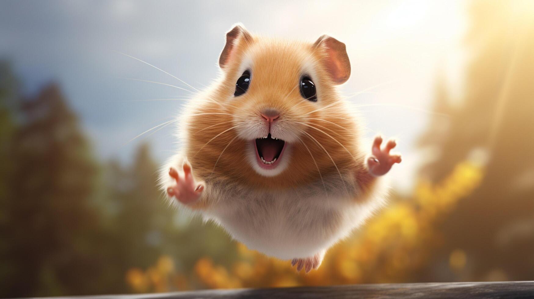 AI generated hamster high quality image photo