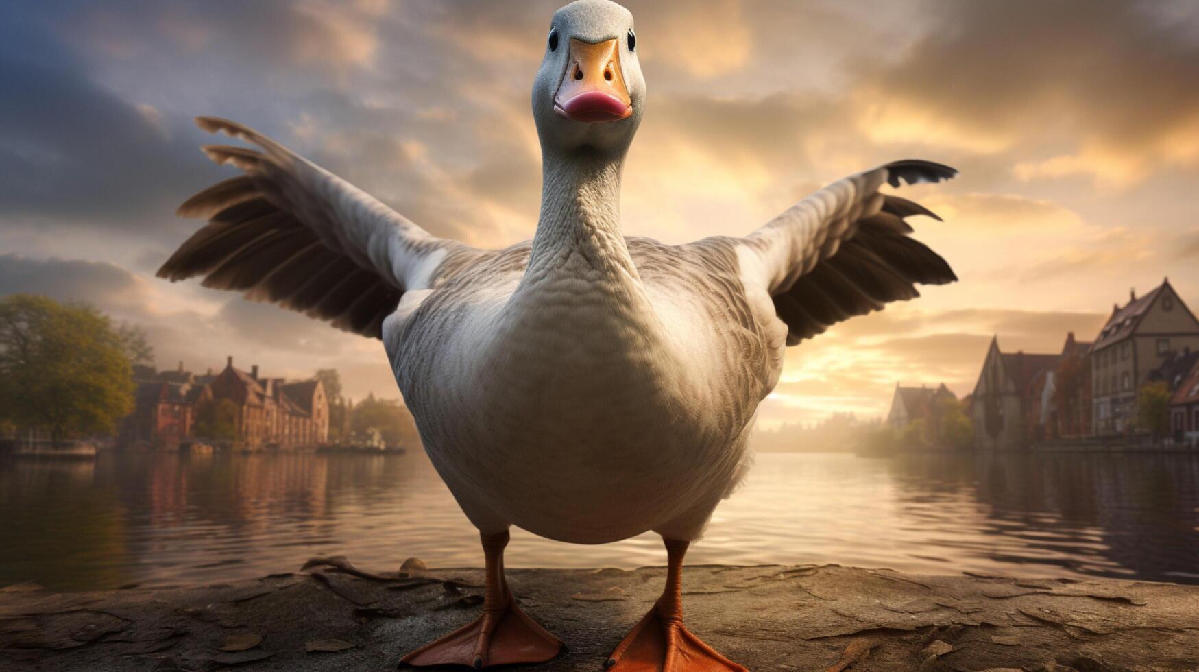 AI generated goose high quality image photo