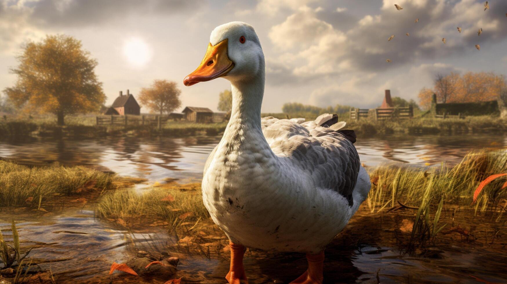 AI generated goose high quality image photo