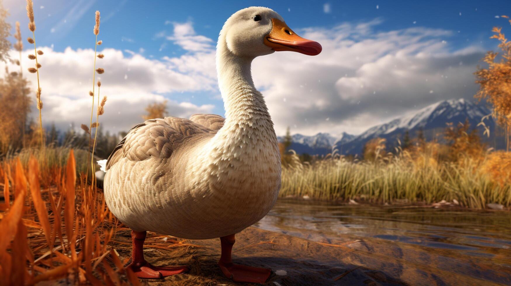 AI generated goose high quality image photo