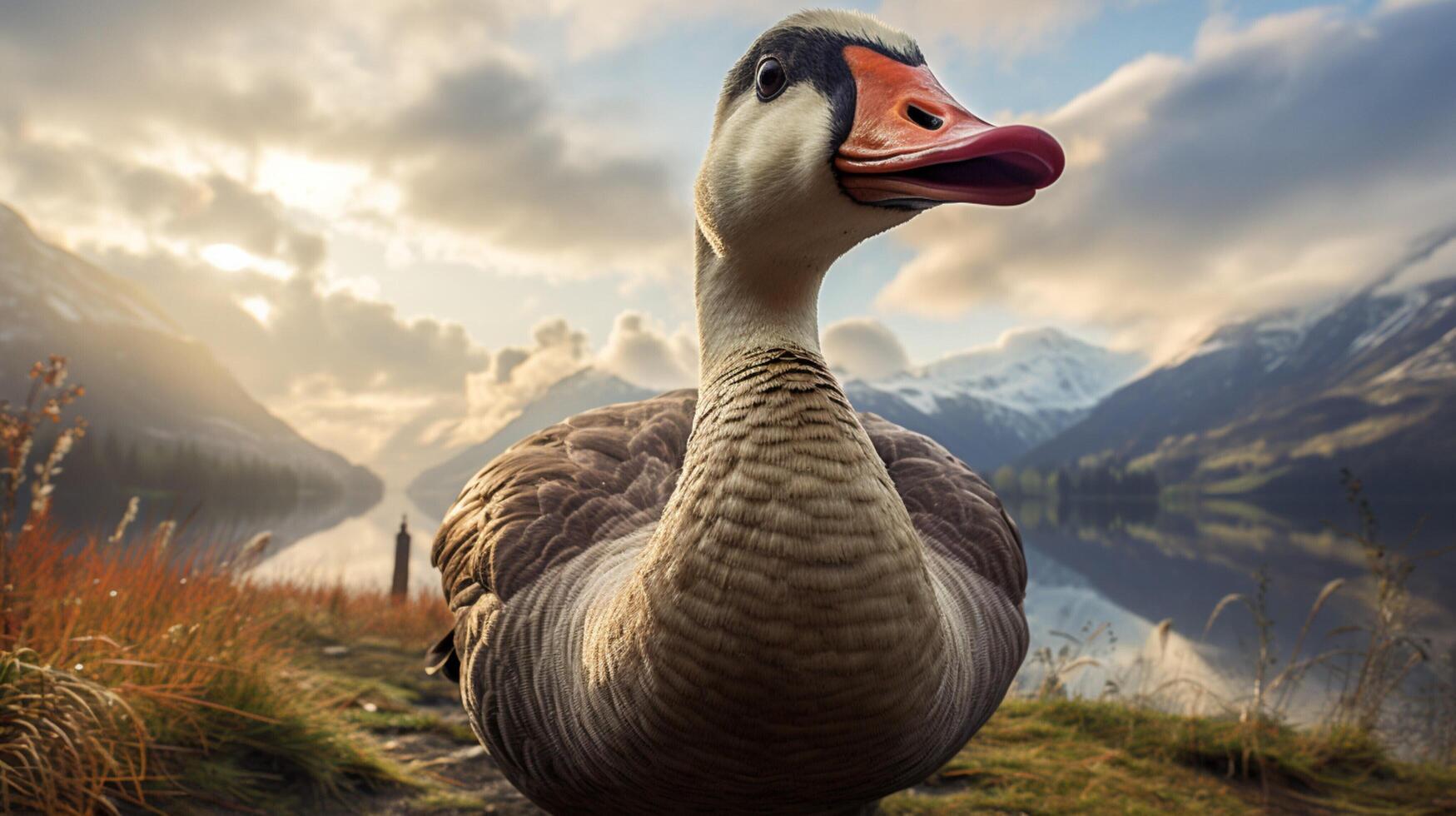 AI generated goose high quality image photo