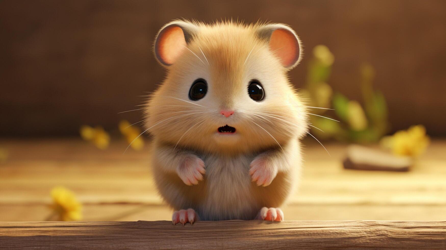 AI generated hamster high quality image photo