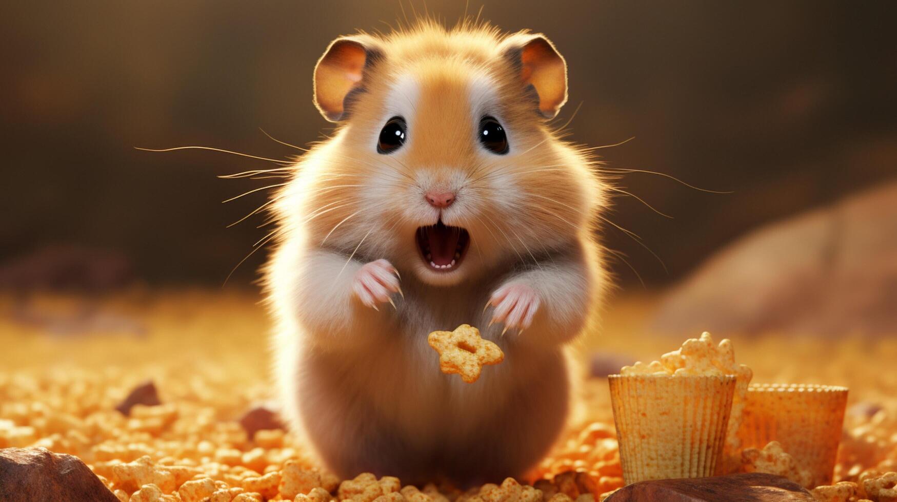 AI generated hamster high quality image photo